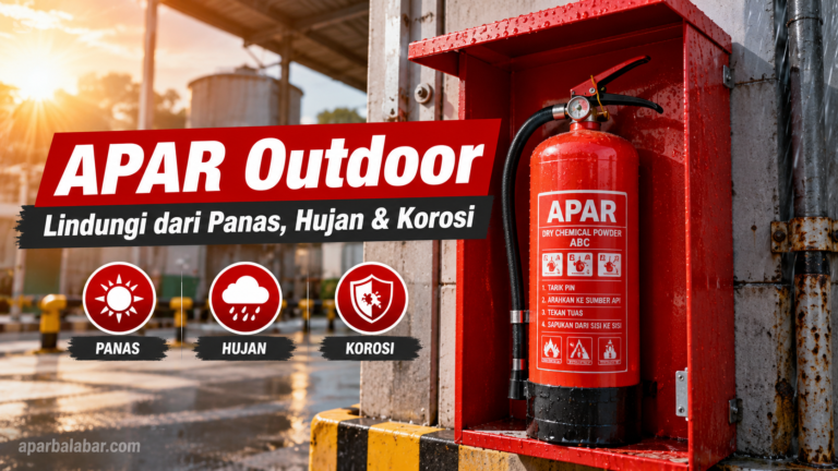 APAR outdoor terlindung dari panas hujan dan korosi
