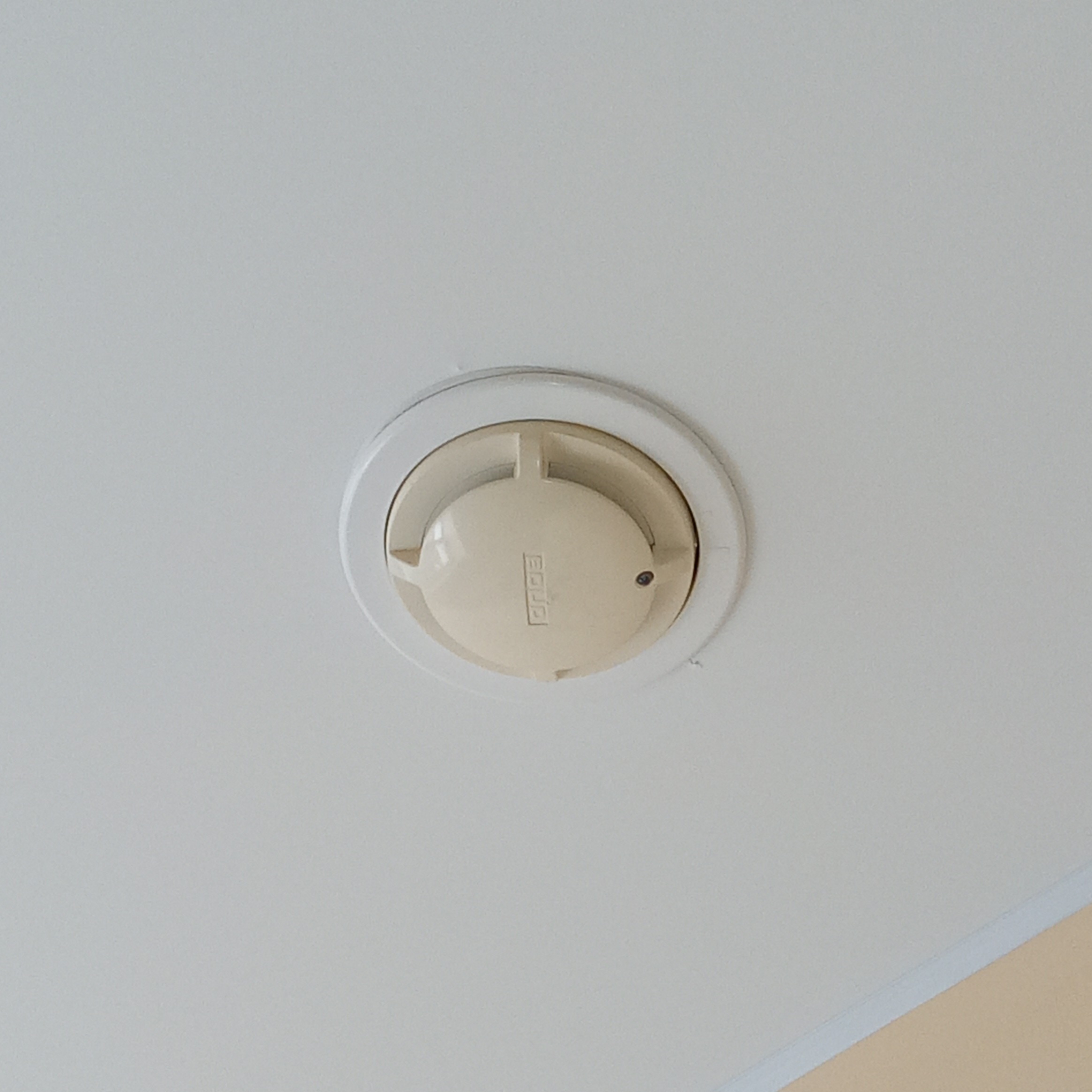 Smoke detector terpasang di plafon untuk mendeteksi asap lebih awal