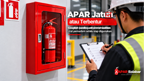 Checklist kondisi APAR setelah jatuh atau terbentur