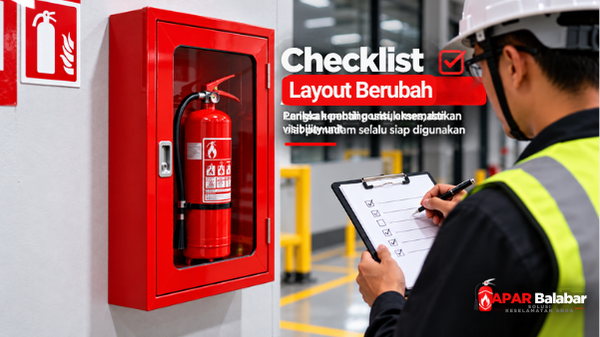 Checklist APAR setelah layout tempat kerja berubah